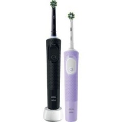 Oral-B Vitality Pro D103 Duo Electric Toothbrush - Stylish Black & Violet Design for Superior Oral Care